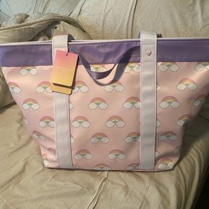 Stoney clover lane x target rainbow print tote bag